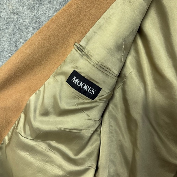 Brown Camel Tan Wool Blazer Made in Canada Classic Tailored Mens Jacket - Picture 7 of 11